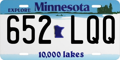 MN license plate 652LQQ