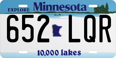 MN license plate 652LQR