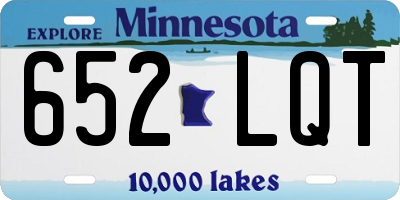 MN license plate 652LQT