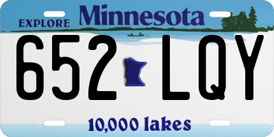 MN license plate 652LQY