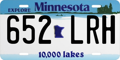 MN license plate 652LRH