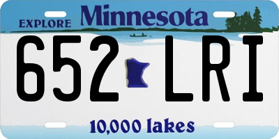 MN license plate 652LRI