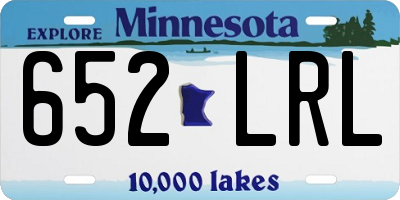 MN license plate 652LRL