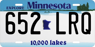 MN license plate 652LRQ