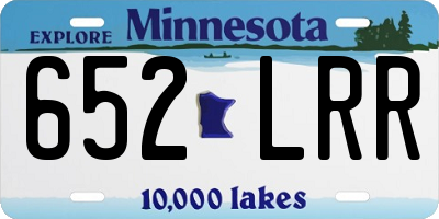 MN license plate 652LRR