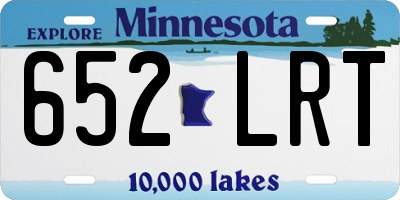 MN license plate 652LRT