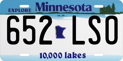 MN license plate 652LSO