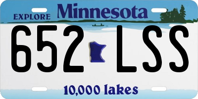 MN license plate 652LSS