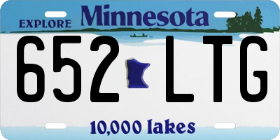 MN license plate 652LTG