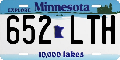 MN license plate 652LTH
