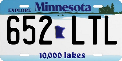 MN license plate 652LTL