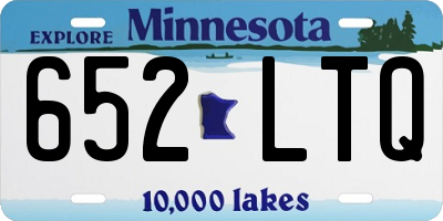 MN license plate 652LTQ