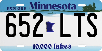 MN license plate 652LTS