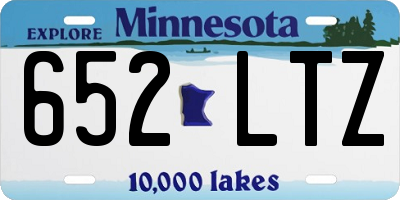 MN license plate 652LTZ