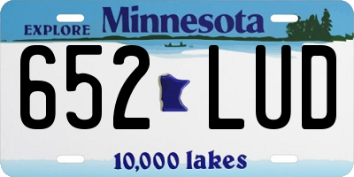 MN license plate 652LUD
