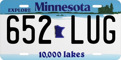 MN license plate 652LUG