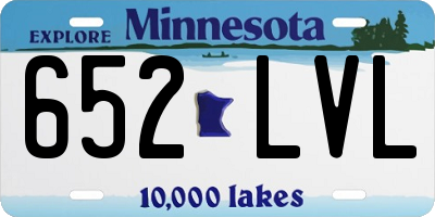 MN license plate 652LVL
