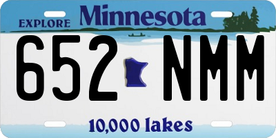MN license plate 652NMM
