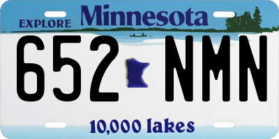 MN license plate 652NMN