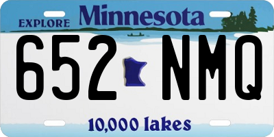 MN license plate 652NMQ