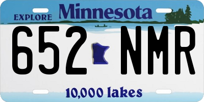 MN license plate 652NMR