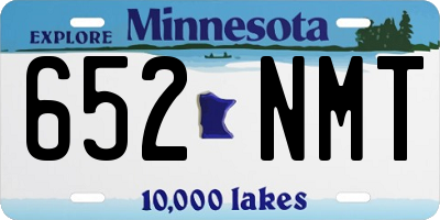MN license plate 652NMT