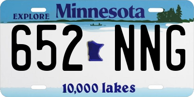 MN license plate 652NNG