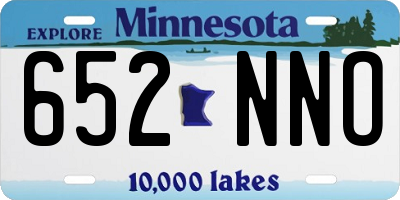 MN license plate 652NNO