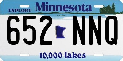 MN license plate 652NNQ