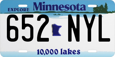 MN license plate 652NYL