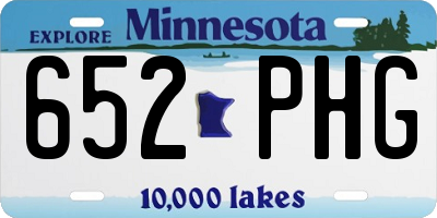 MN license plate 652PHG