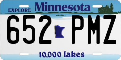 MN license plate 652PMZ