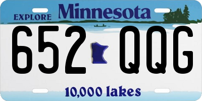 MN license plate 652QQG