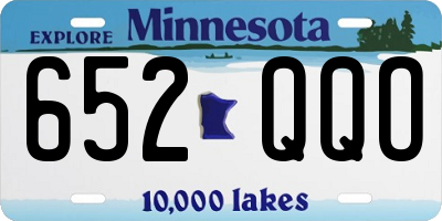MN license plate 652QQO