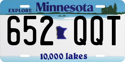 MN license plate 652QQT