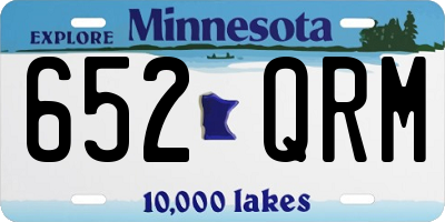 MN license plate 652QRM