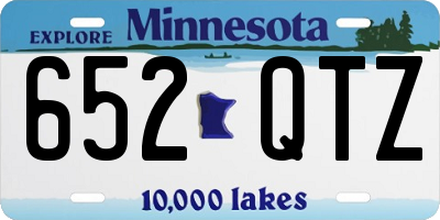 MN license plate 652QTZ