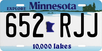 MN license plate 652RJJ