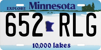 MN license plate 652RLG