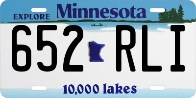 MN license plate 652RLI