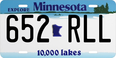 MN license plate 652RLL
