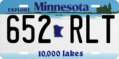 MN license plate 652RLT