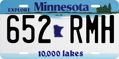 MN license plate 652RMH