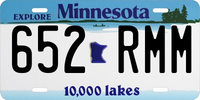 MN license plate 652RMM