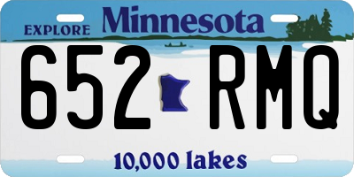 MN license plate 652RMQ