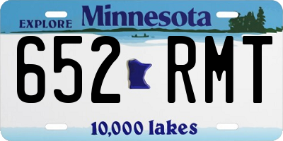 MN license plate 652RMT