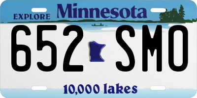 MN license plate 652SMO