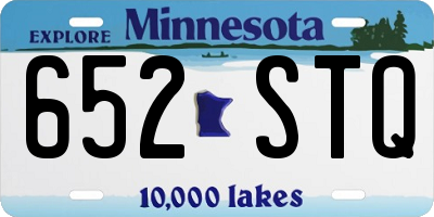 MN license plate 652STQ