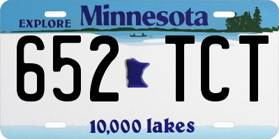 MN license plate 652TCT