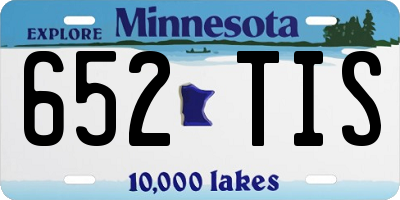 MN license plate 652TIS